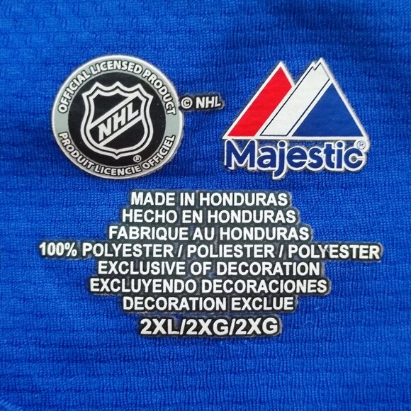 NHL Majestic St. Louis Blues hockey jersey blue men's size 2XL - Picture 4 of 9